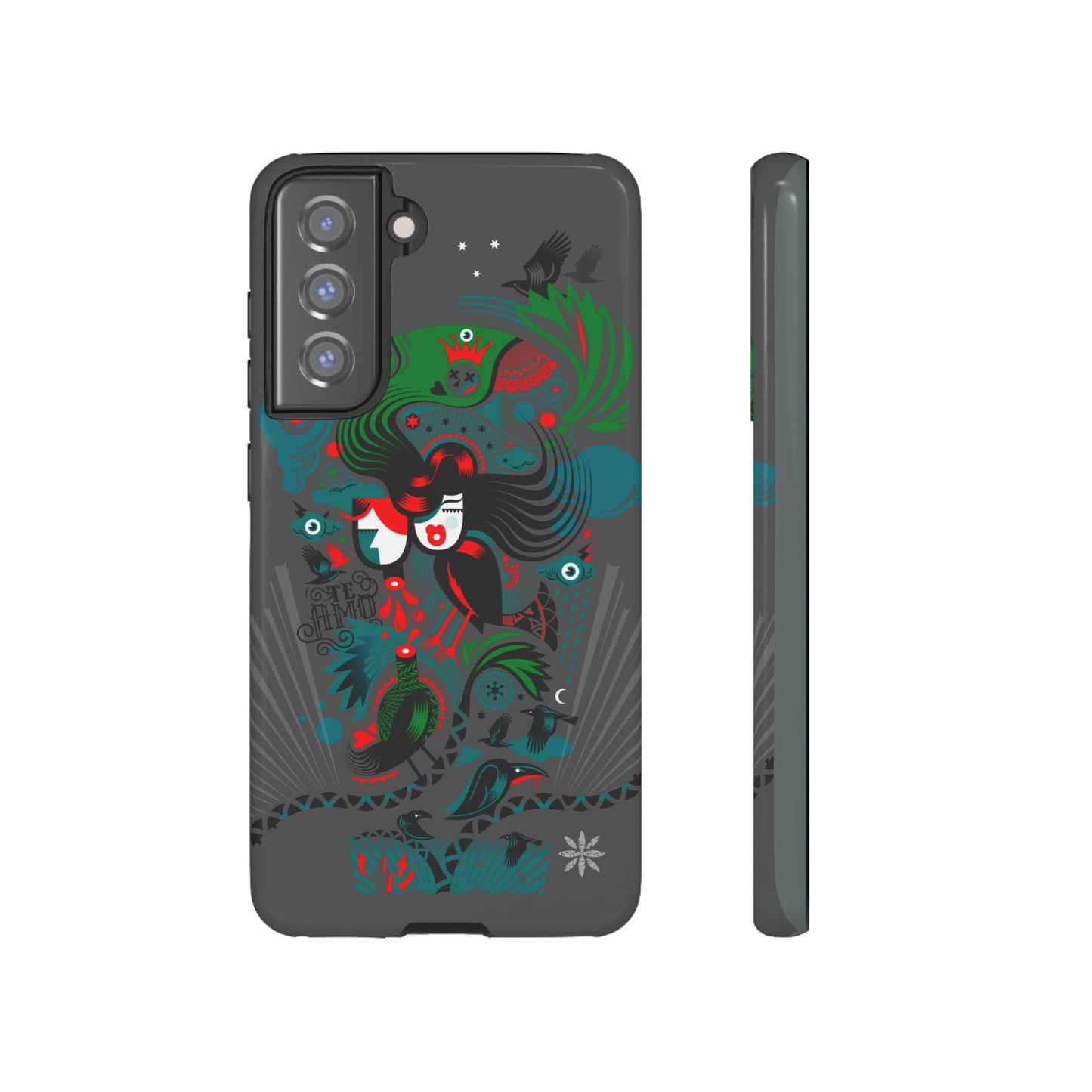 Te Amo Black Birds - Rugged Phone Case