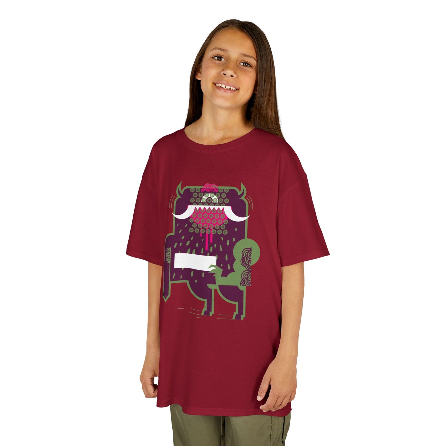 Cool Monster Kids Heavy Cotton™ Tee - Fun Graphic Shirt for Playtime and Parties