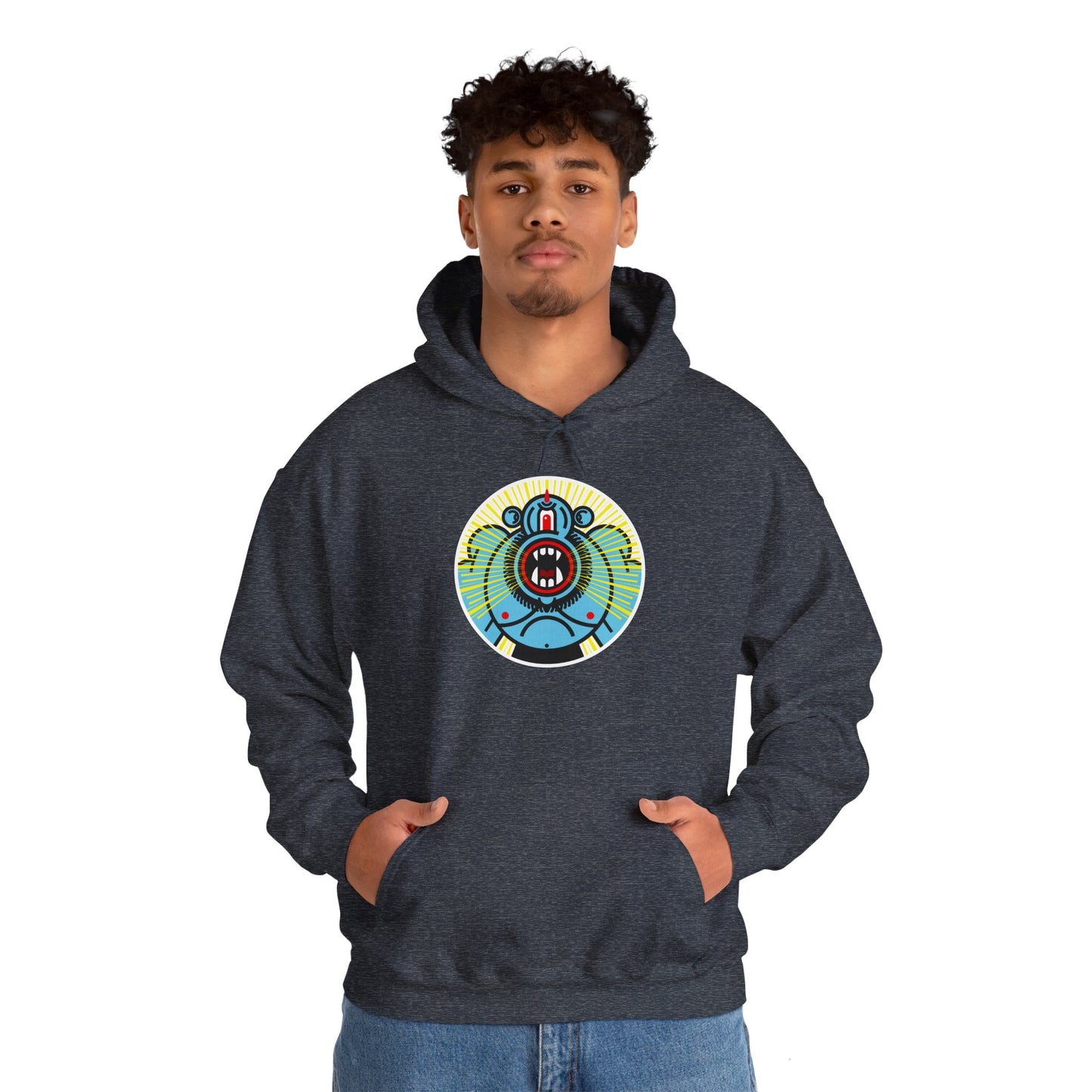 Ciclope Unisex Hoodie – Heavy Blend™ Fleece Sweatshirt with Bold Cyclops Design