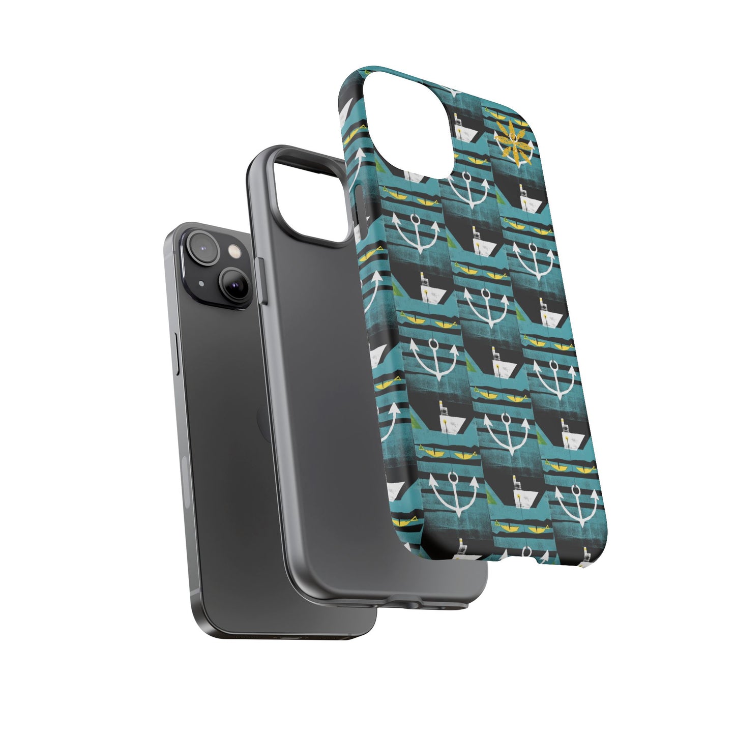 Nautical Tough Case - Waterproof Phone Cover with Marine Design