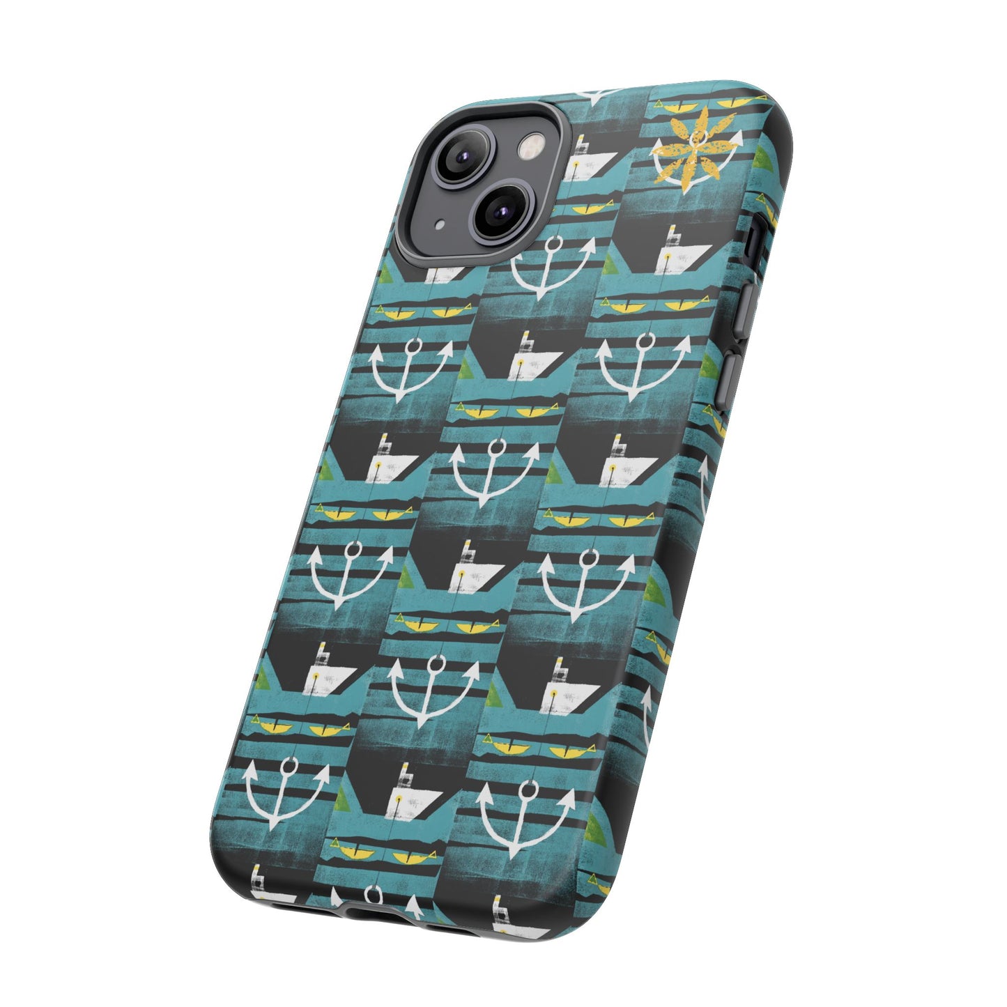 Nautical Tough Case - Waterproof Phone Cover with Marine Design