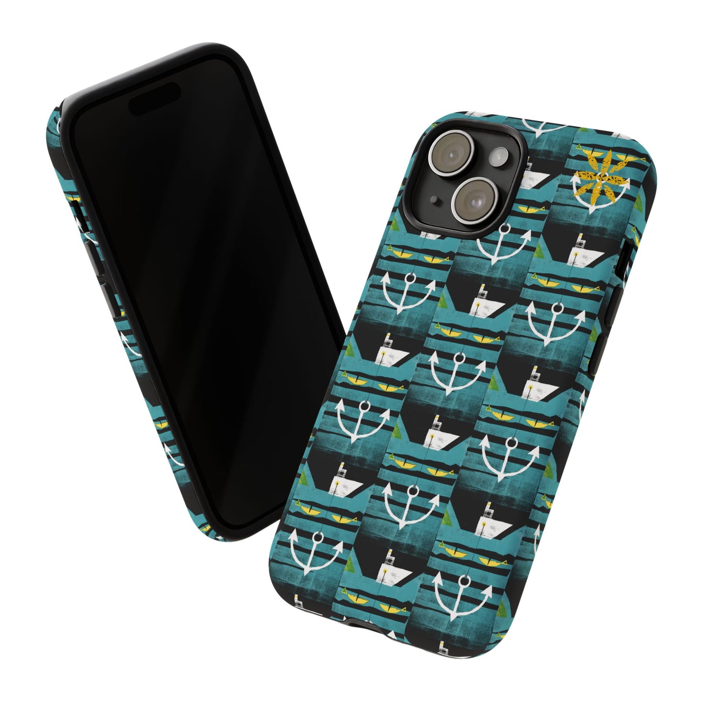 Nautical Tough Case - Waterproof Phone Cover with Marine Design