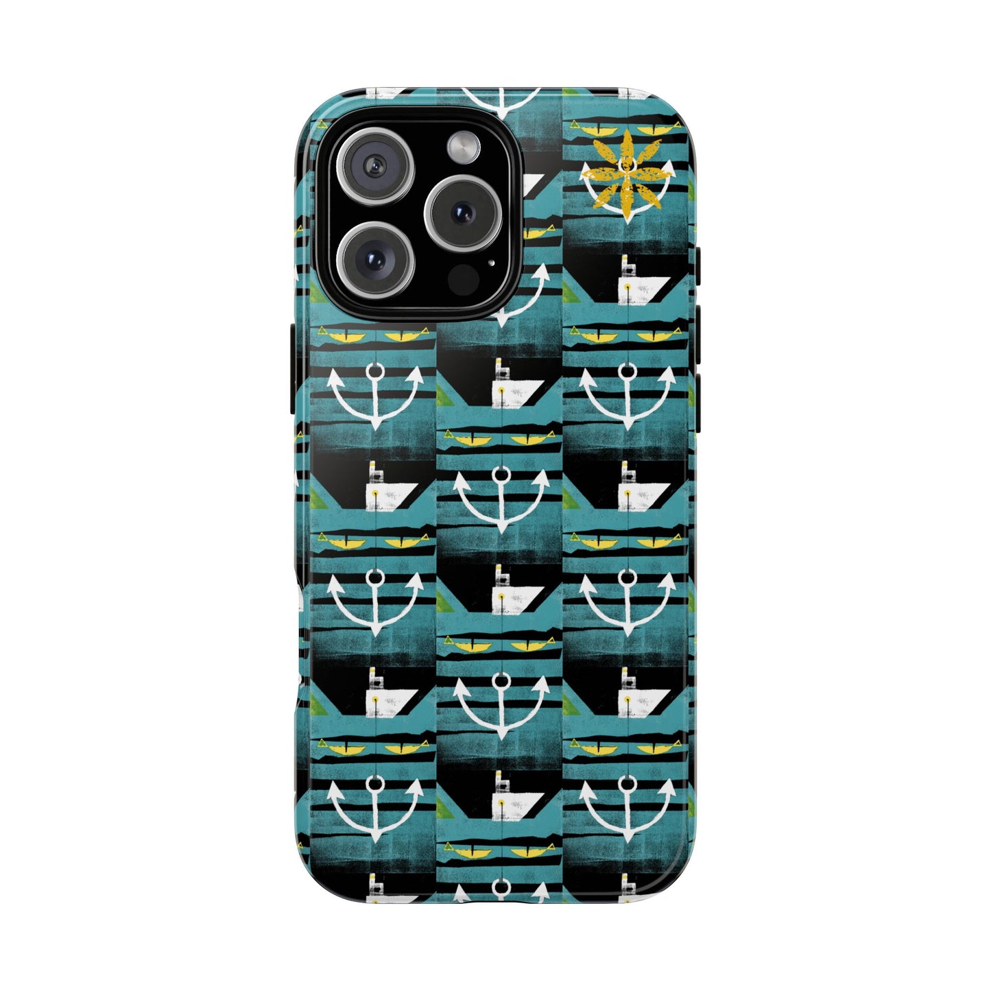 Nautical Tough Case - Waterproof Phone Cover with Marine Design