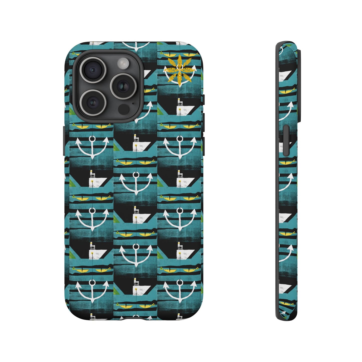 Nautical Tough Case - Waterproof Phone Cover with Marine Design