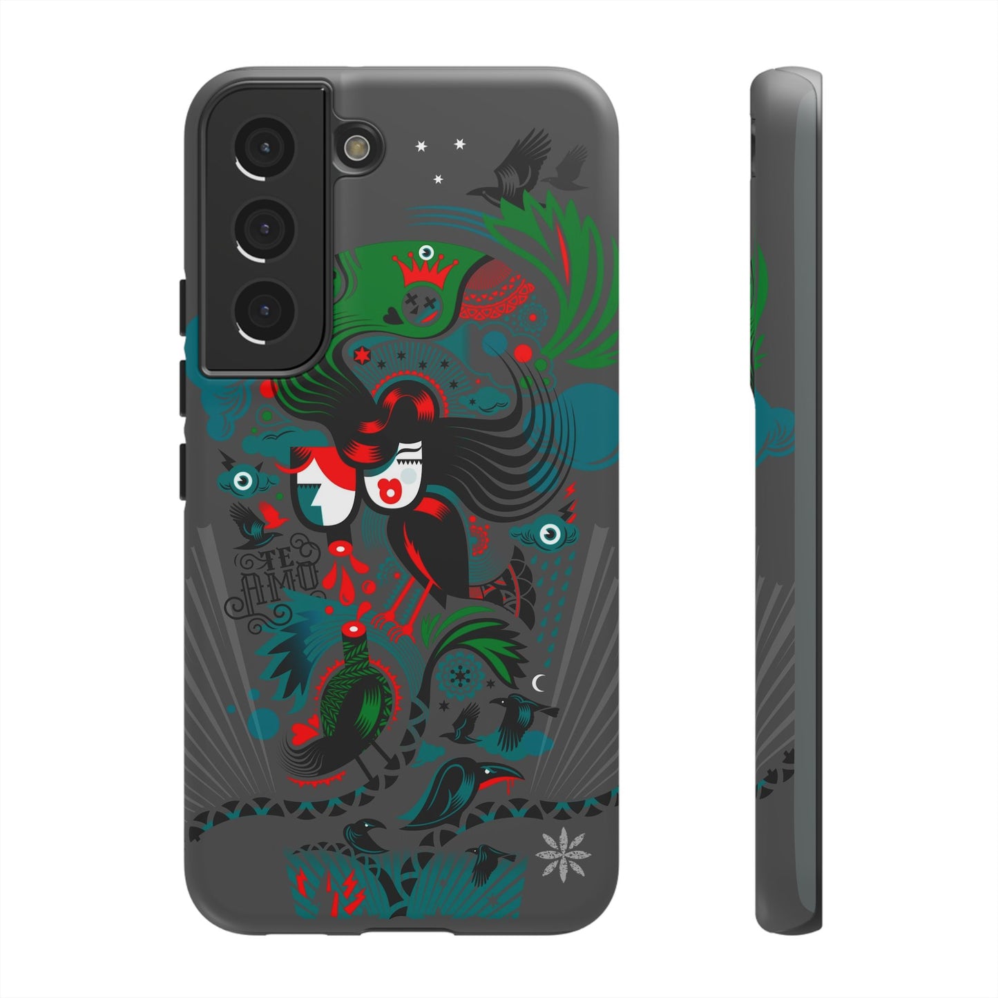 Te Amo BlackBirds - Rugged Phone Case