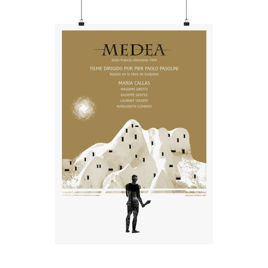 Medea of Pasolini Art Poster - Vintage Movie Wall Decor