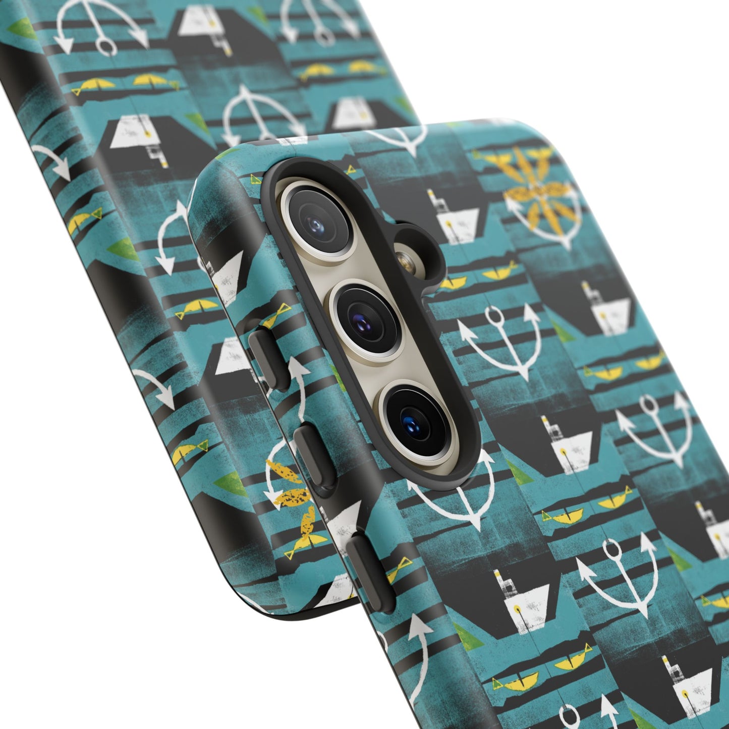 Nautical Tough Case - Waterproof Phone Cover with Marine Design