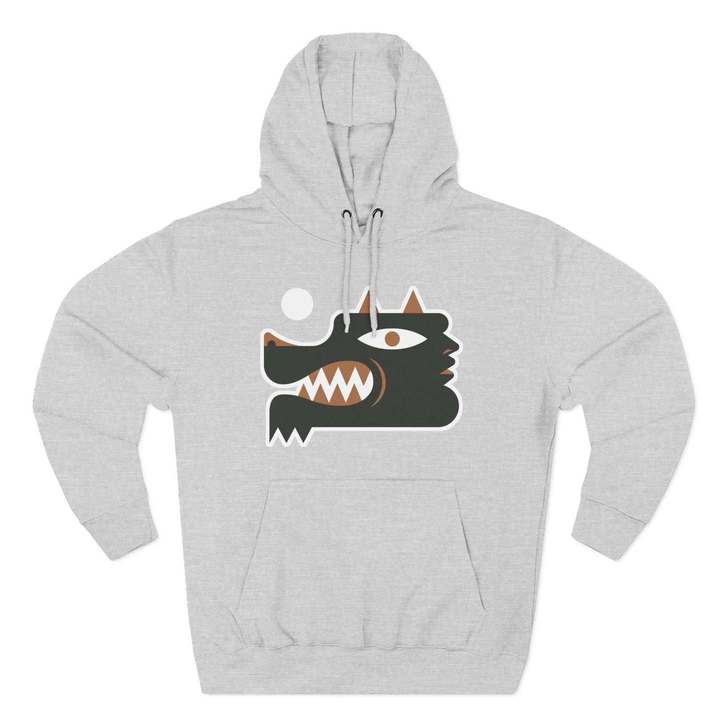 Wolf Man Graphic Fleece Hoodie - Cozy & Unique Style for films Lovers