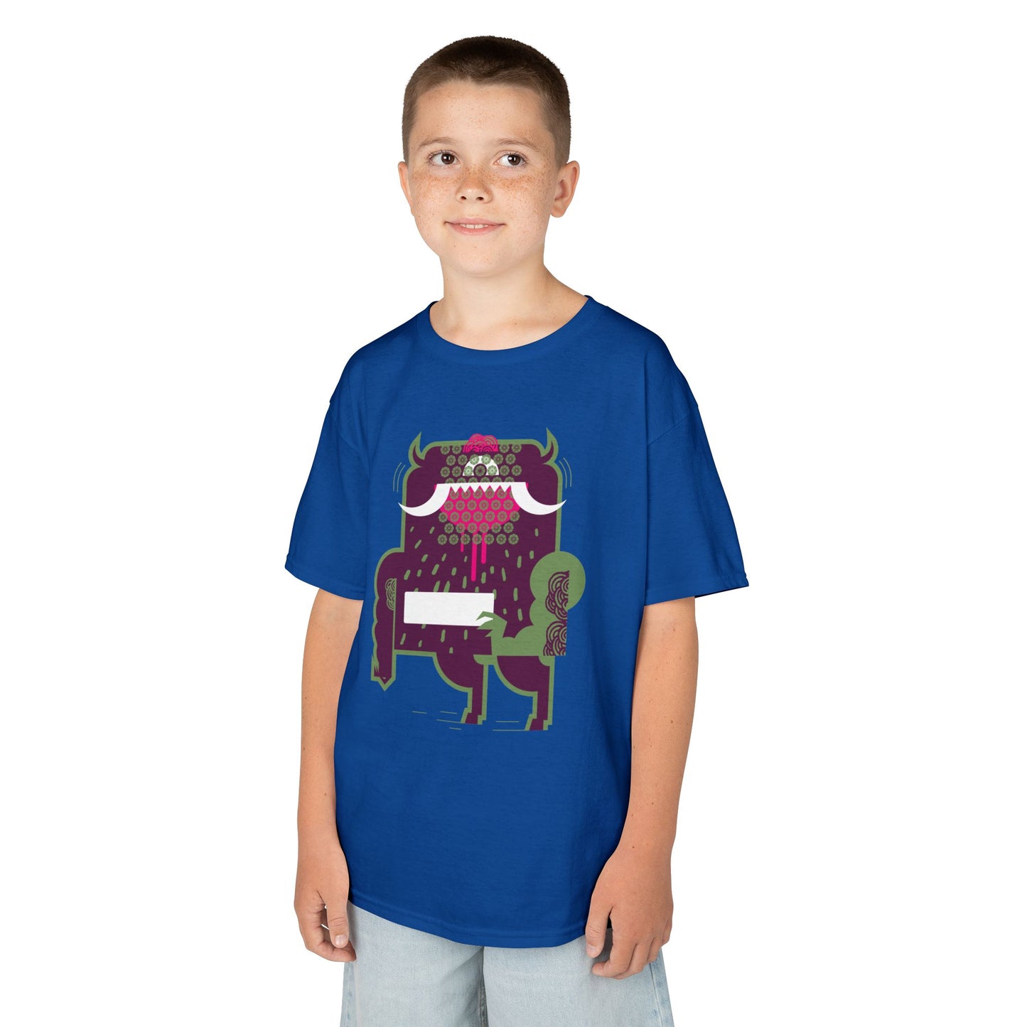 Cool Monster Kids Heavy Cotton™ Tee - Fun Graphic Shirt for Playtime and Parties