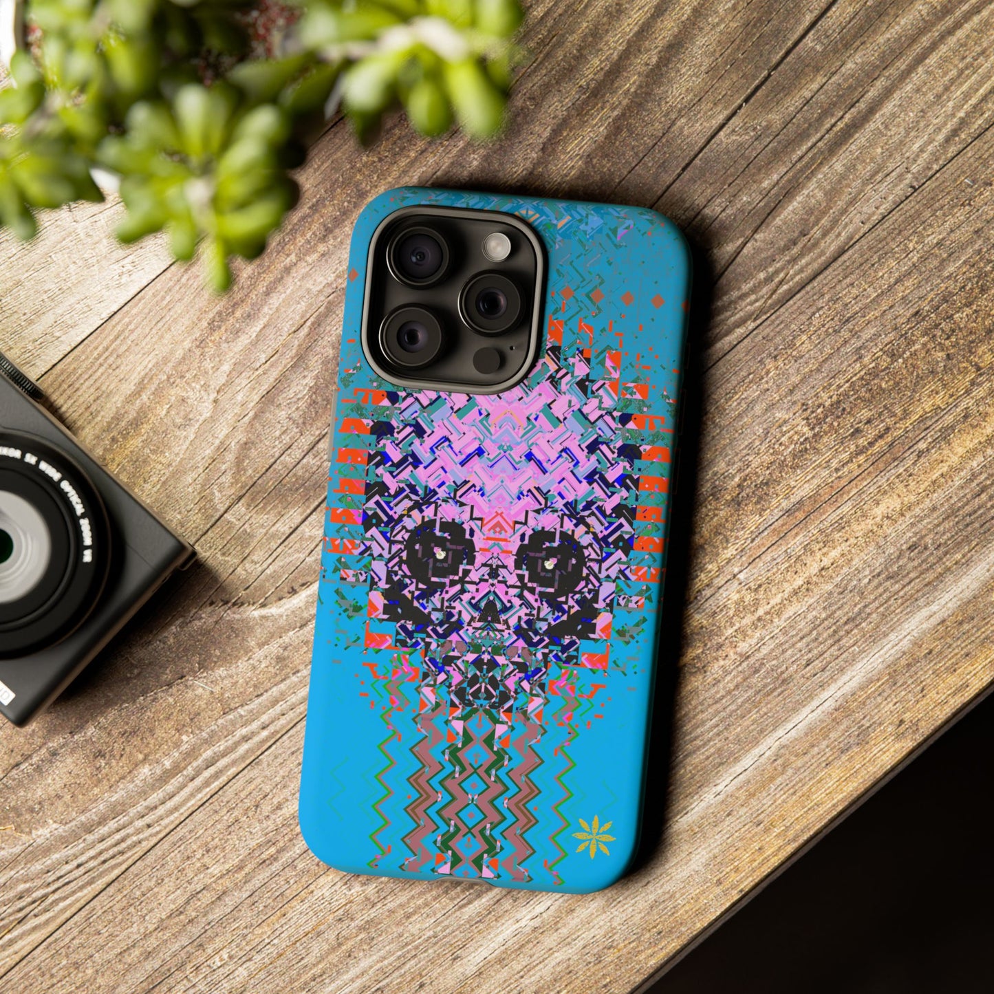 Pixel Skull - Rugged Phone Case