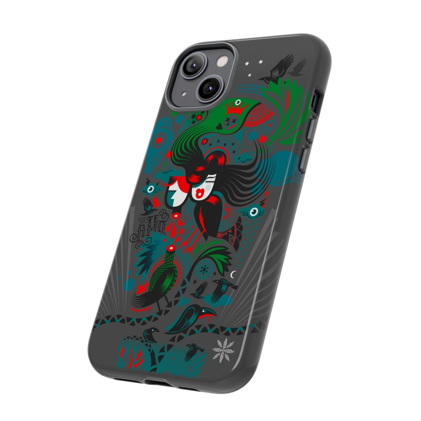 Te Amo BlackBirds - Rugged Phone Case