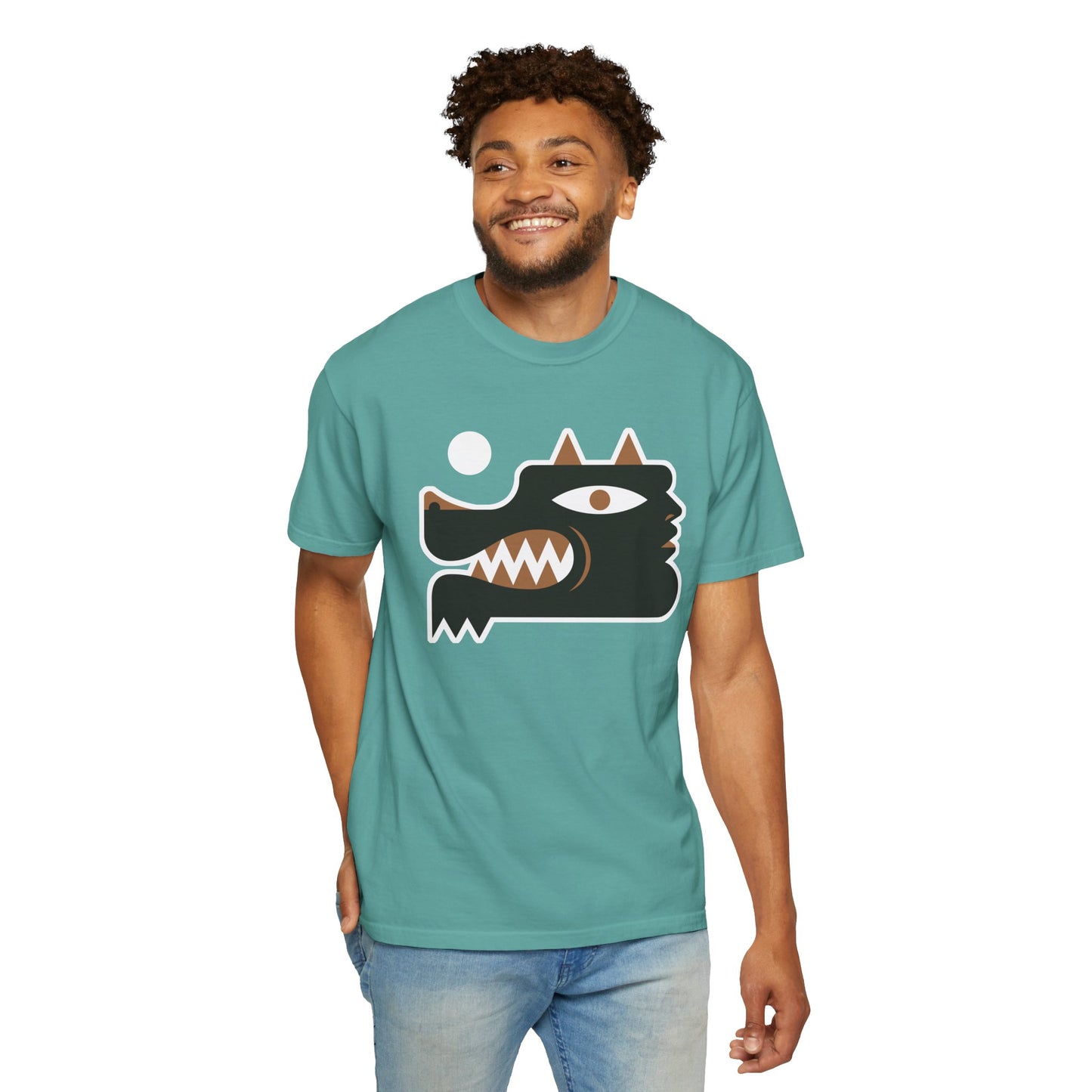 Bold Graphic Wolf Man Unisex T-Shirt