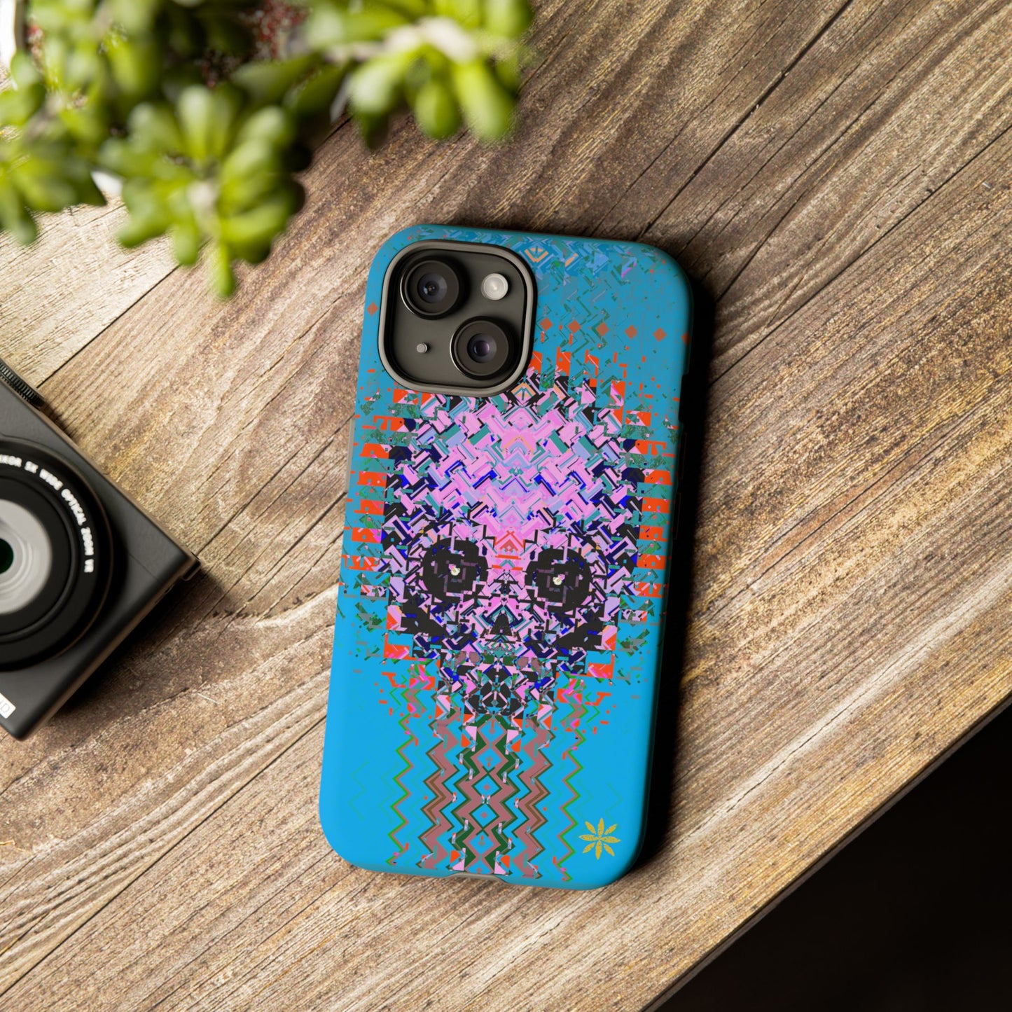 Pixel Skull - Rugged Phone Case