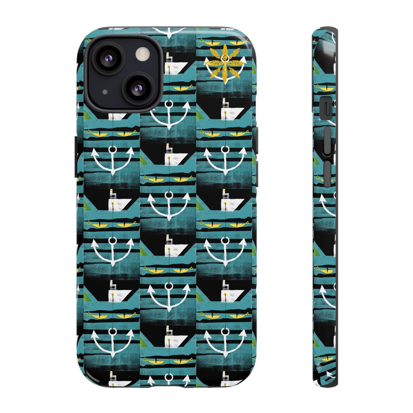 Nautical Tough Case - Waterproof Phone Cover with Marine Design