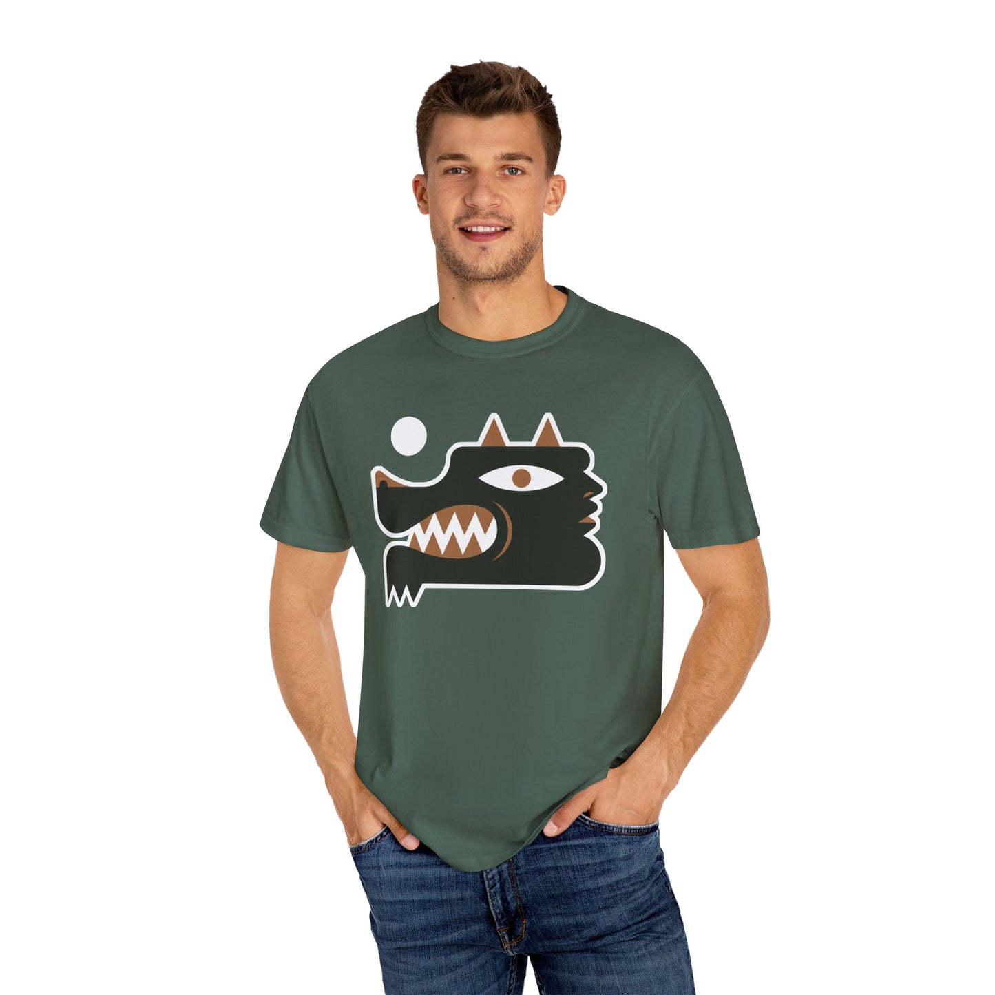 Bold Graphic Wolf Man Unisex T-Shirt
