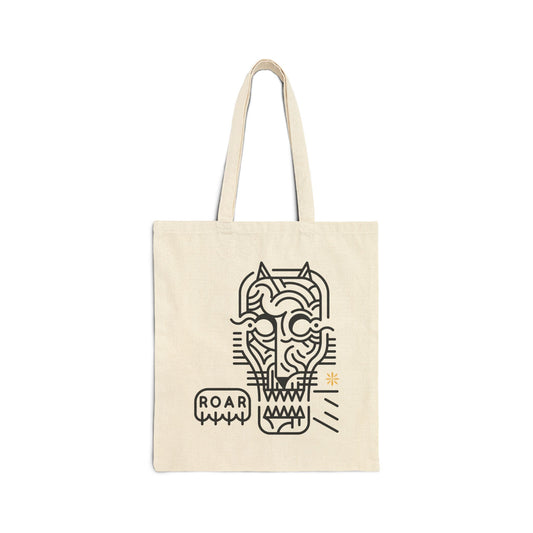 Roar Cotton Canvas Tote Bag