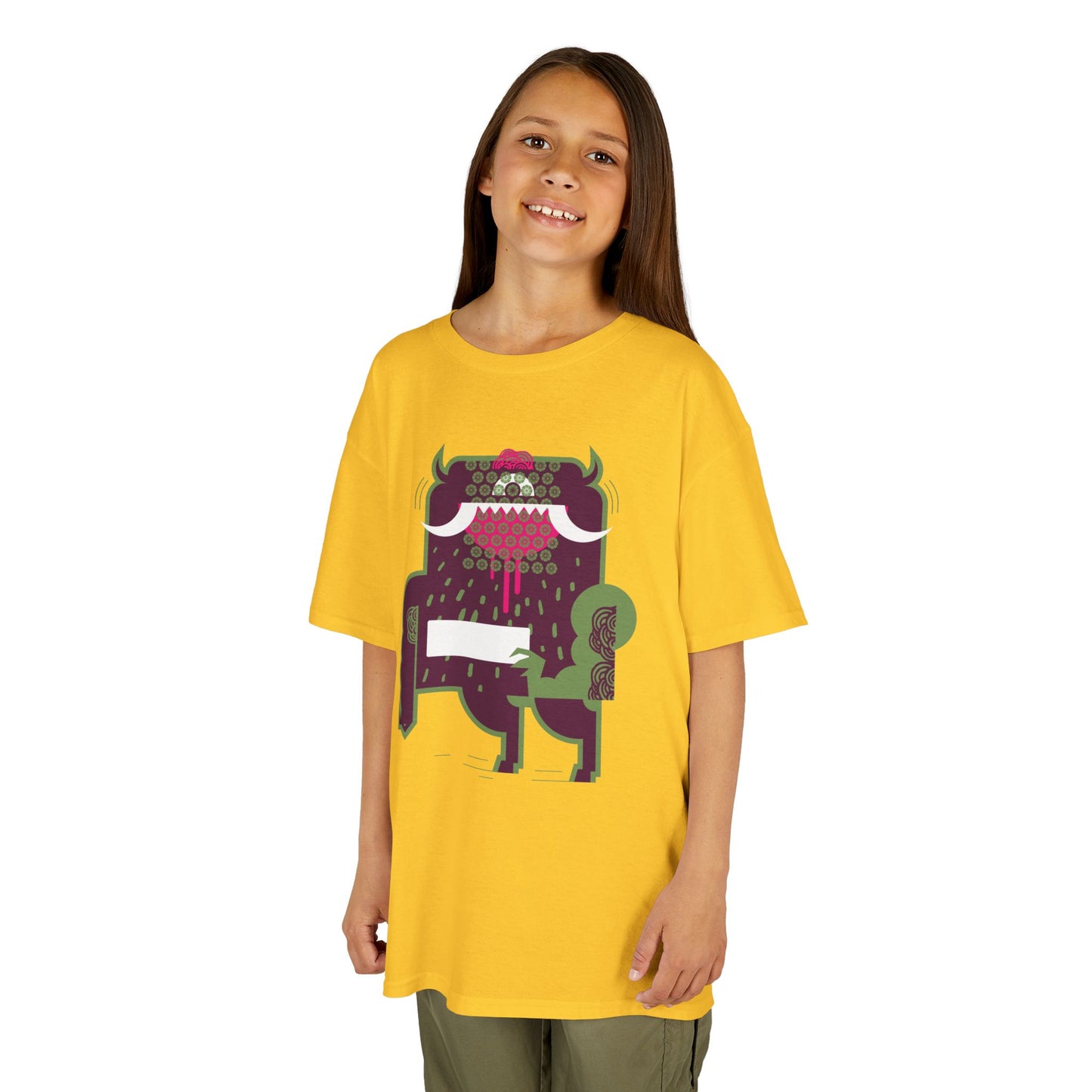 Cool Monster Kids Heavy Cotton™ Tee - Fun Graphic Shirt for Playtime and Parties