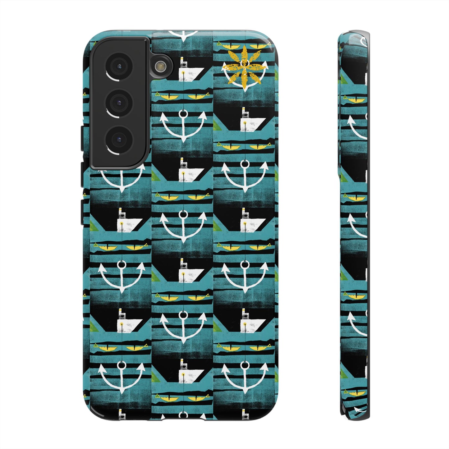 Nautical Tough Case - Waterproof Phone Cover with Marine Design