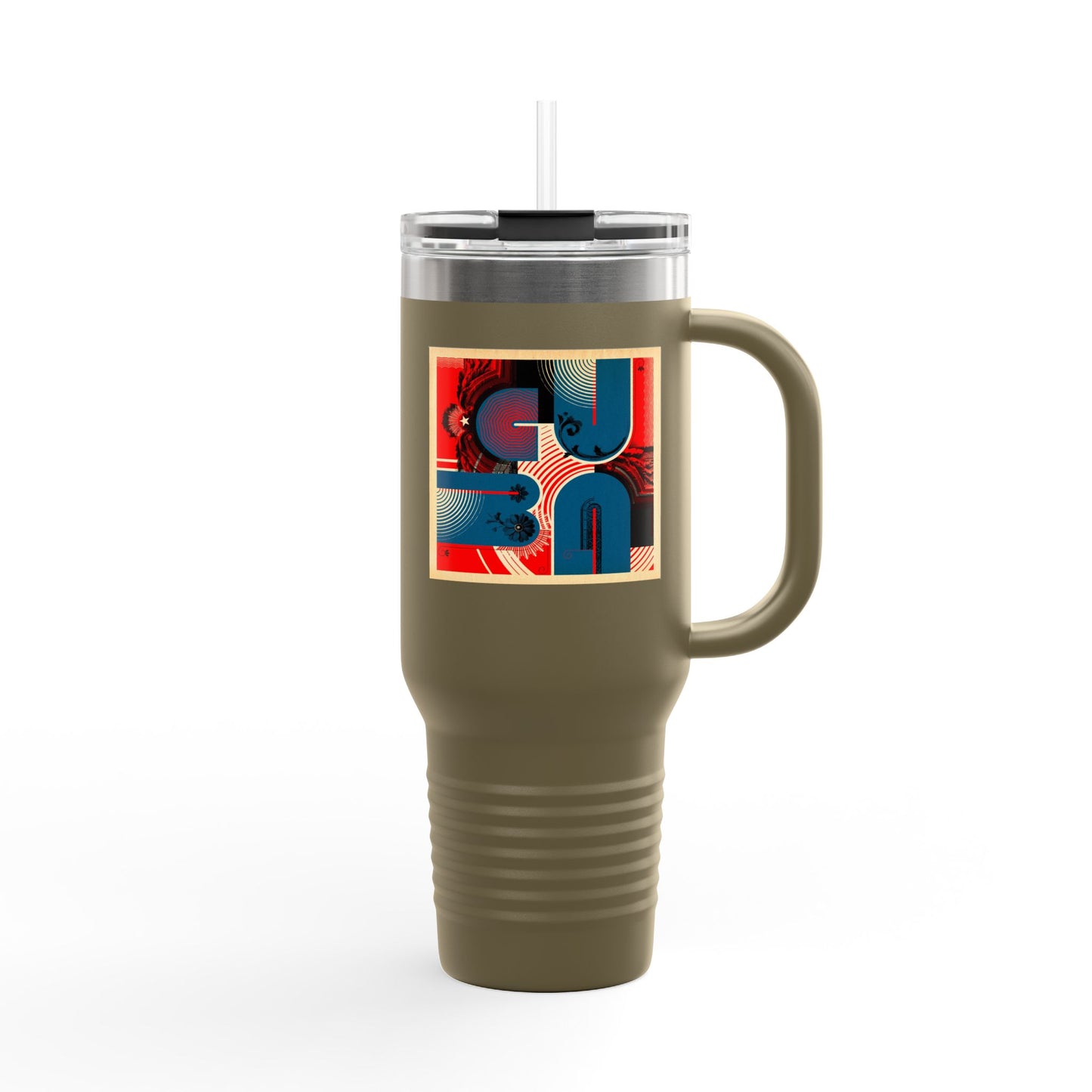Eclectic CUBA Vibrant Insulated Travel Mug
