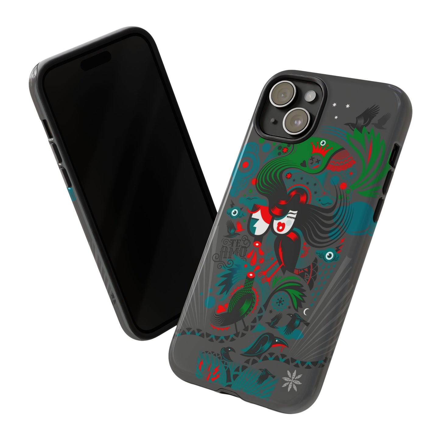 Te Amo BlackBirds - Rugged Phone Case