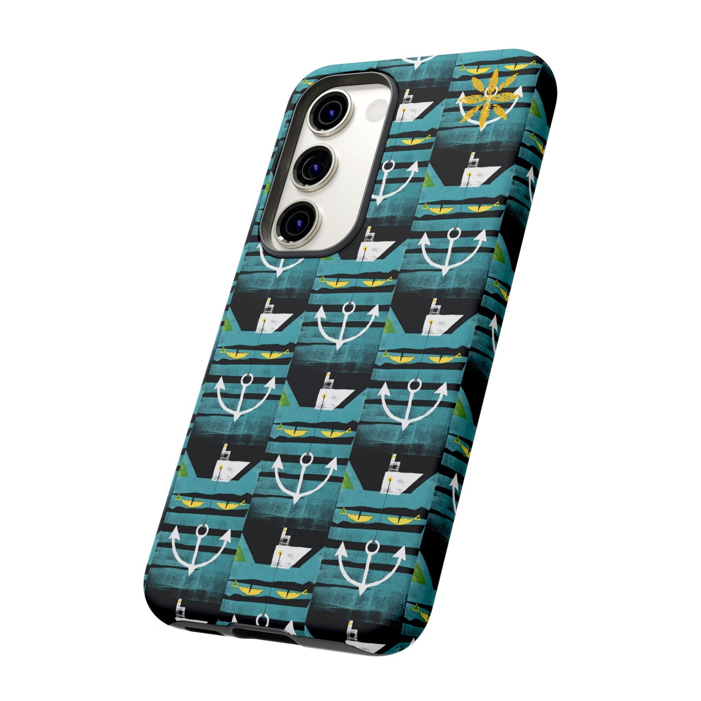 Nautical Tough Case - Waterproof Phone Cover with Marine Design