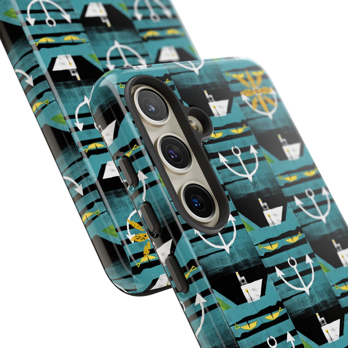 Nautical Tough Case - Waterproof Phone Cover with Marine Design