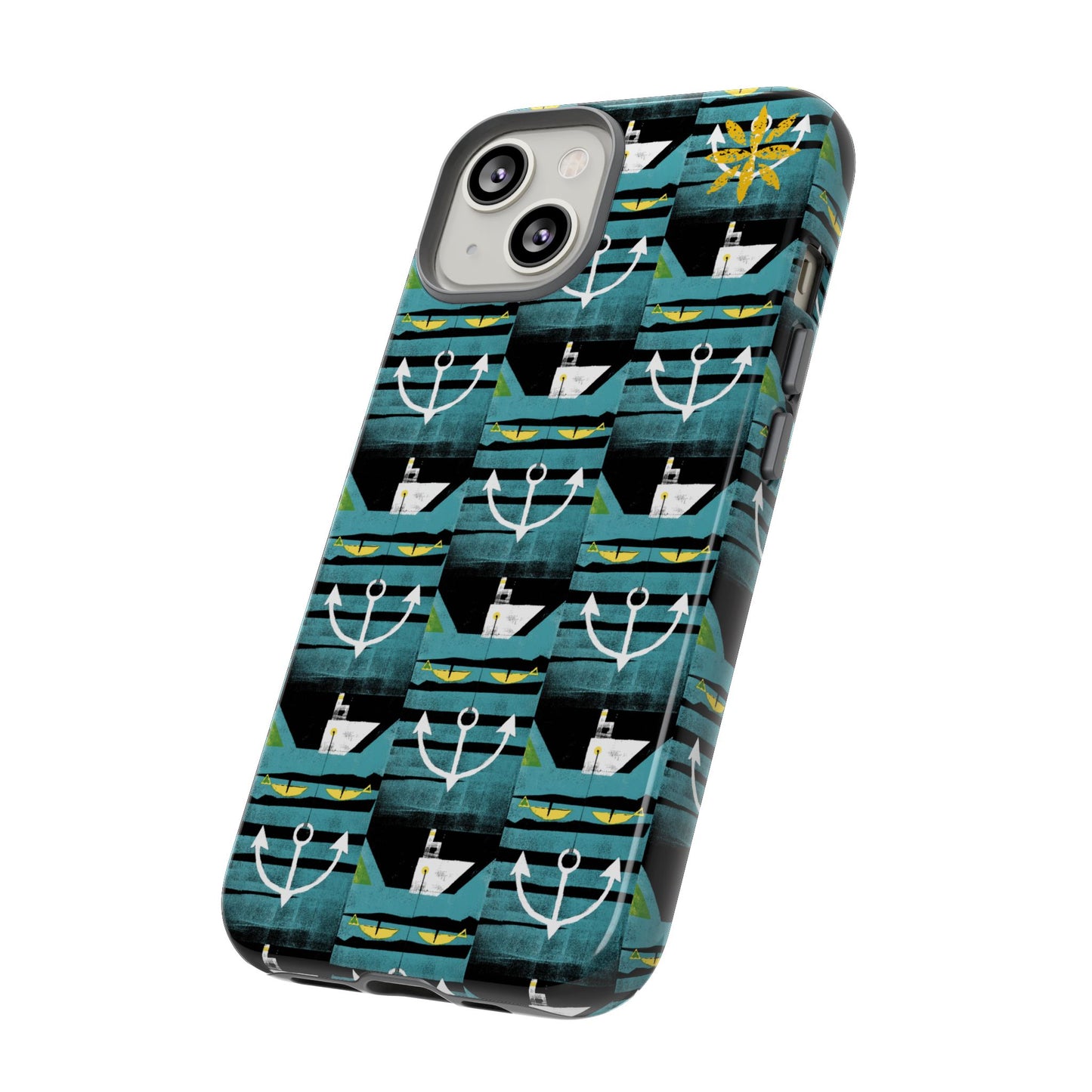 Nautical Tough Case - Waterproof Phone Cover with Marine Design