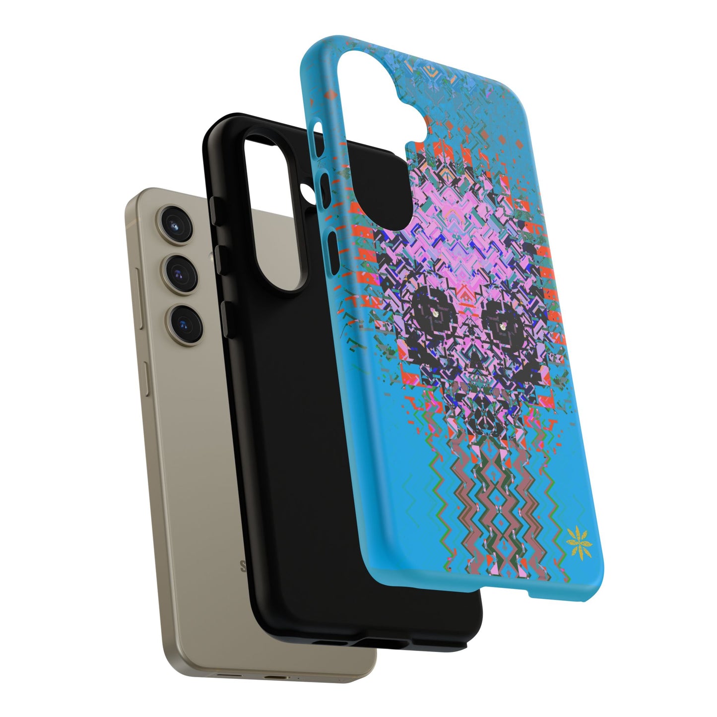 Pixel Skull - Rugged Phone Case