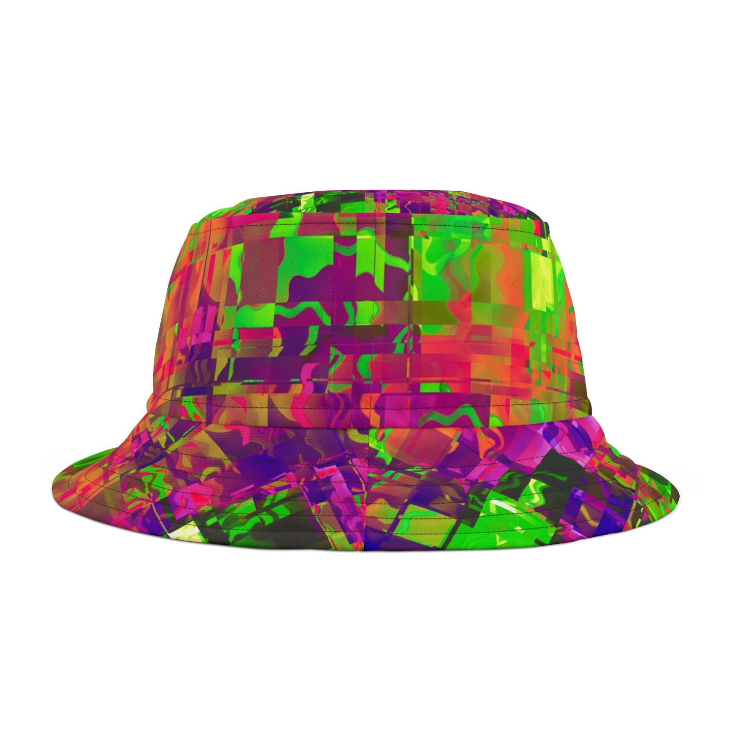 Vibrant Abstract Bucket Hat | Colorful Summer Accessory