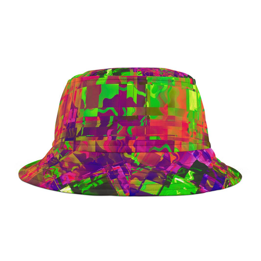 Vibrant Abstract Bucket Hat | Colorful Summer Accessory