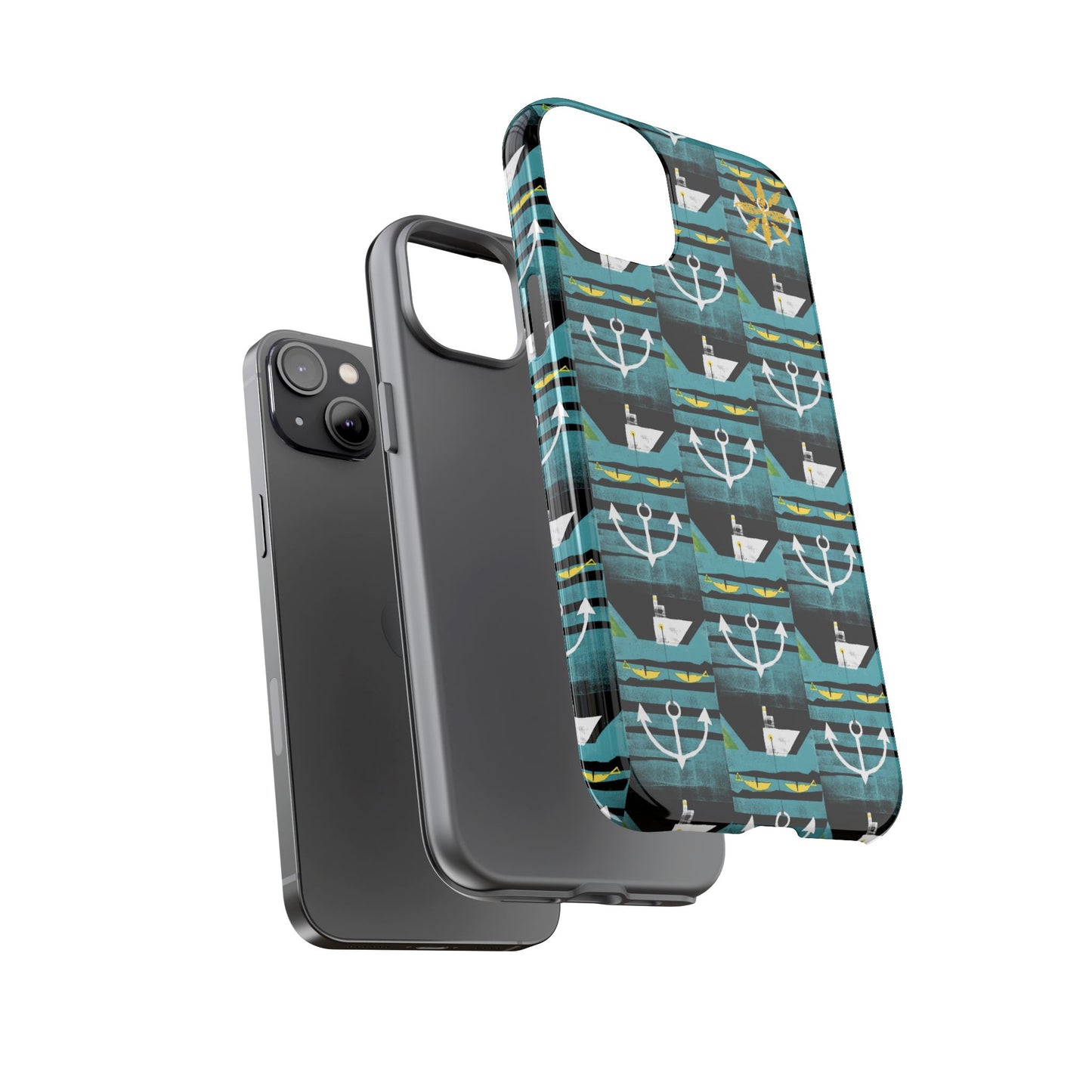 Nautical Tough Case - Waterproof Phone Cover with Marine Design