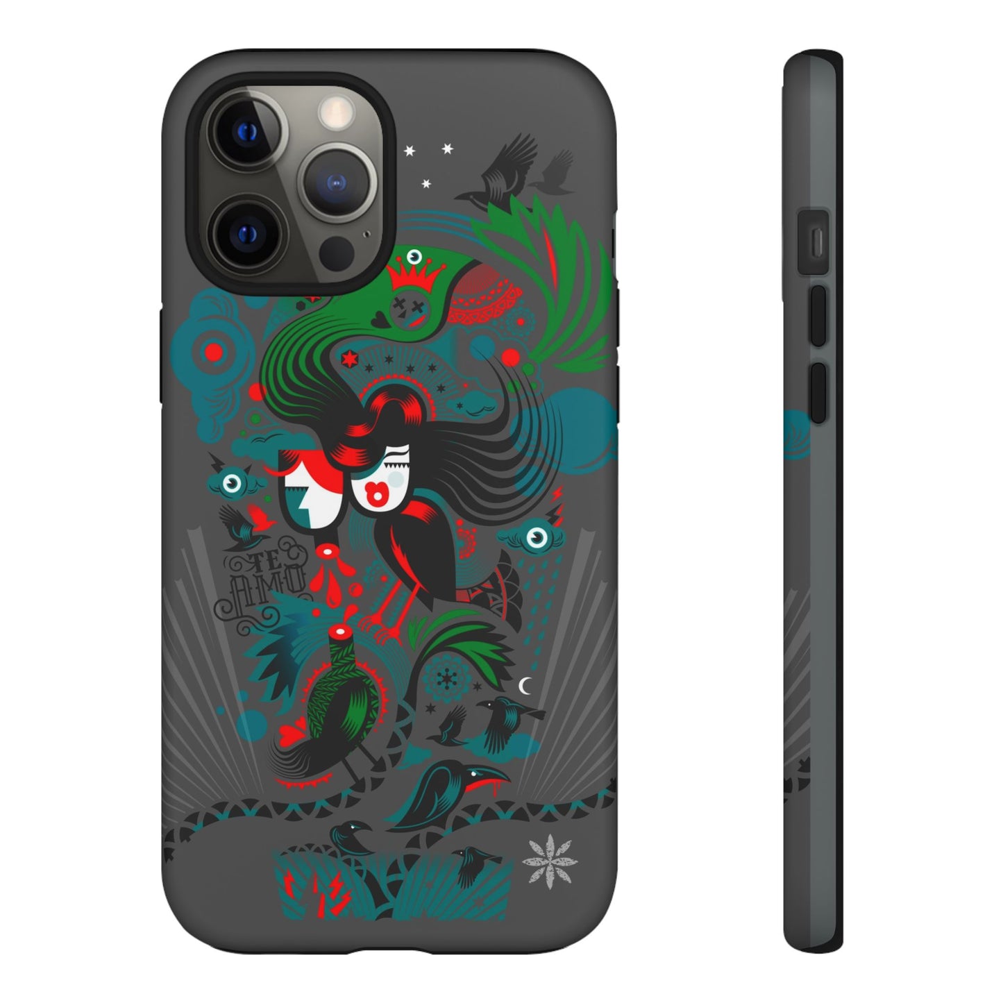 Te Amo BlackBirds - Rugged Phone Case