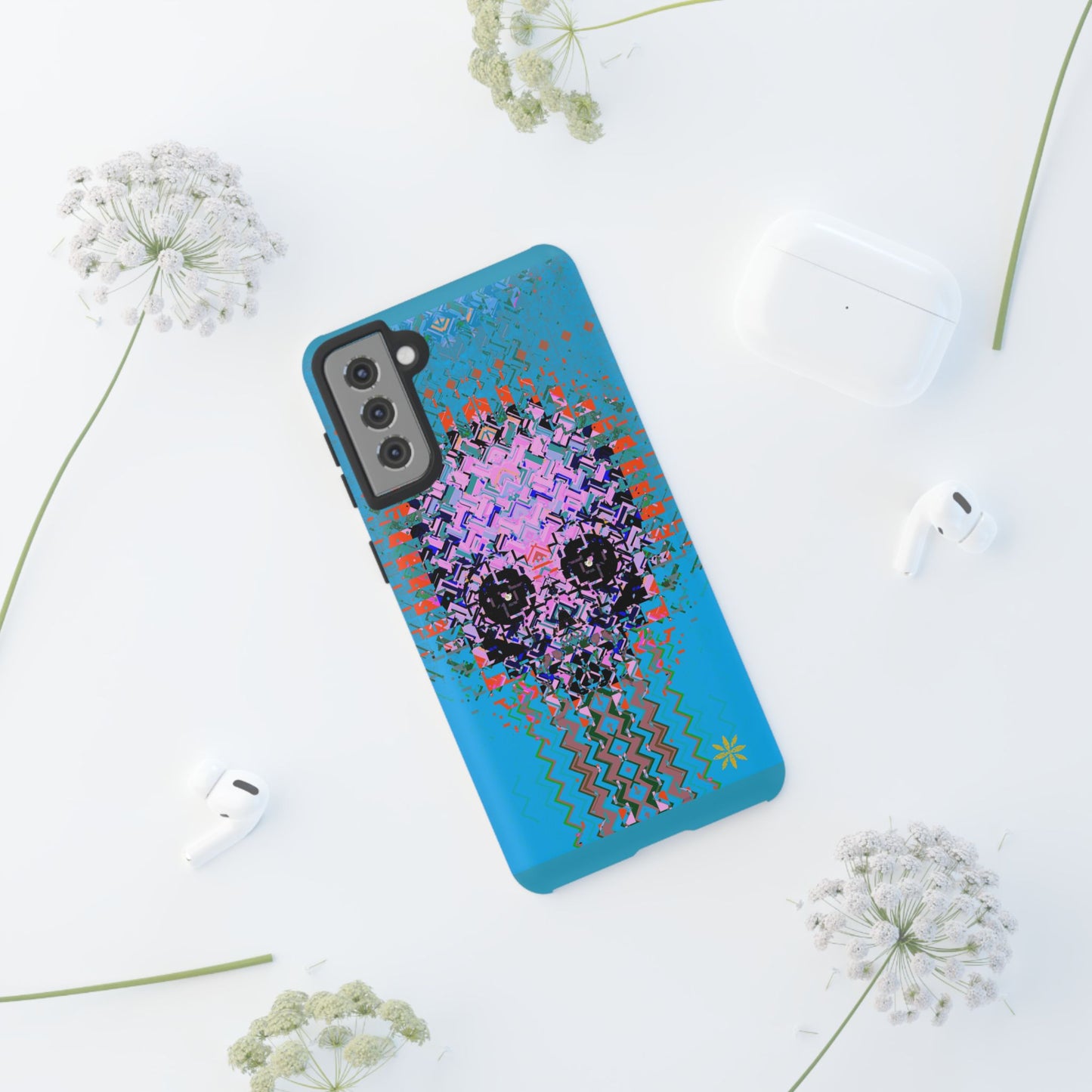 Pixel Skull - Rugged Phone Case