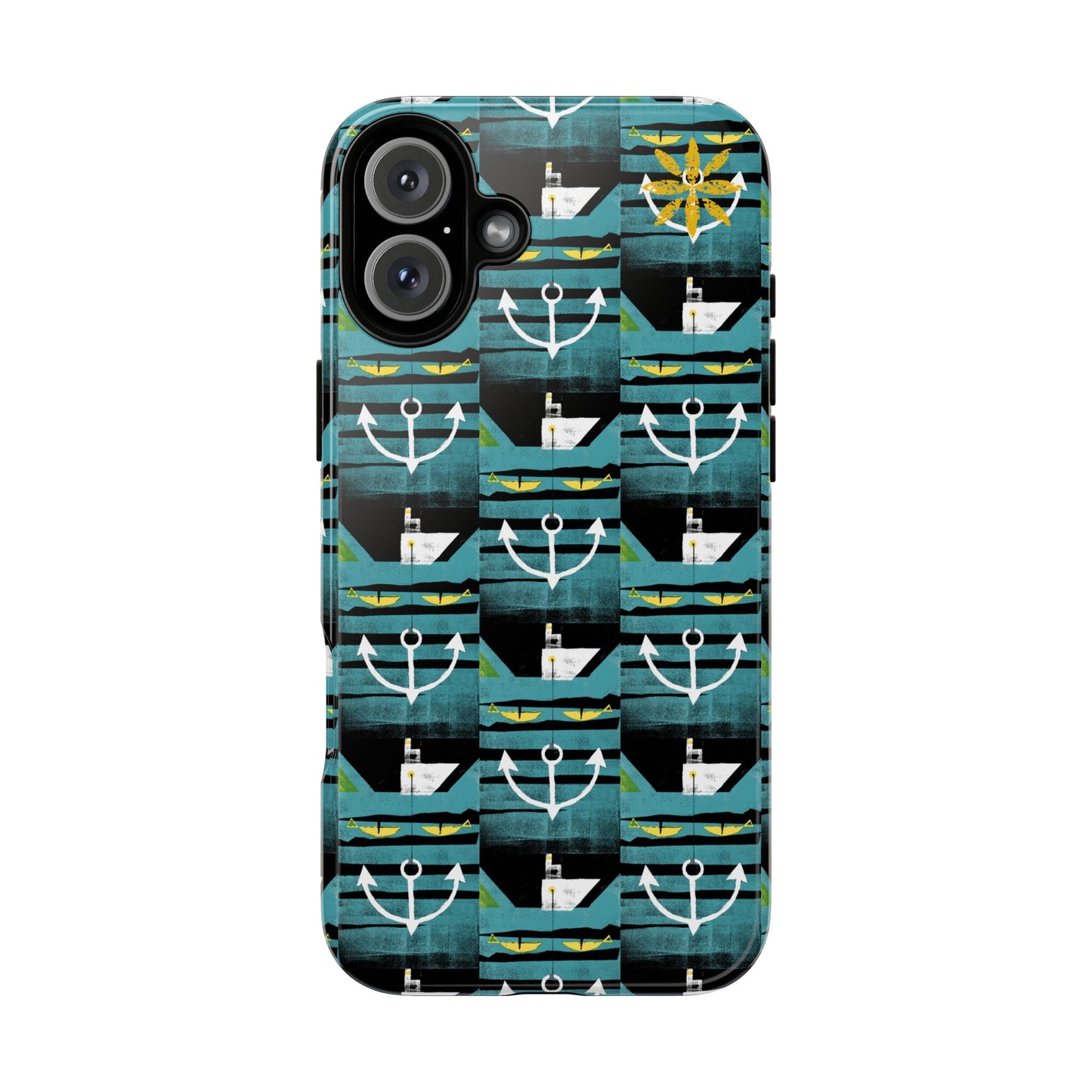 Nautical Tough Case - Waterproof Phone Cover with Marine Design