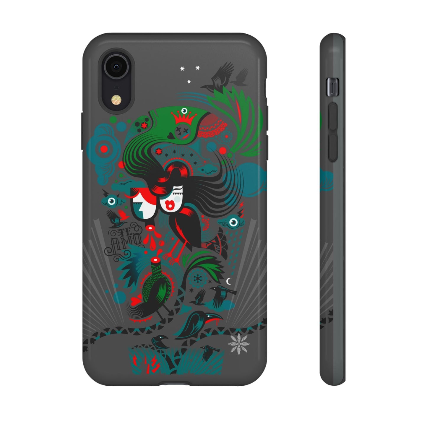 Te Amo BlackBirds - Rugged Phone Case