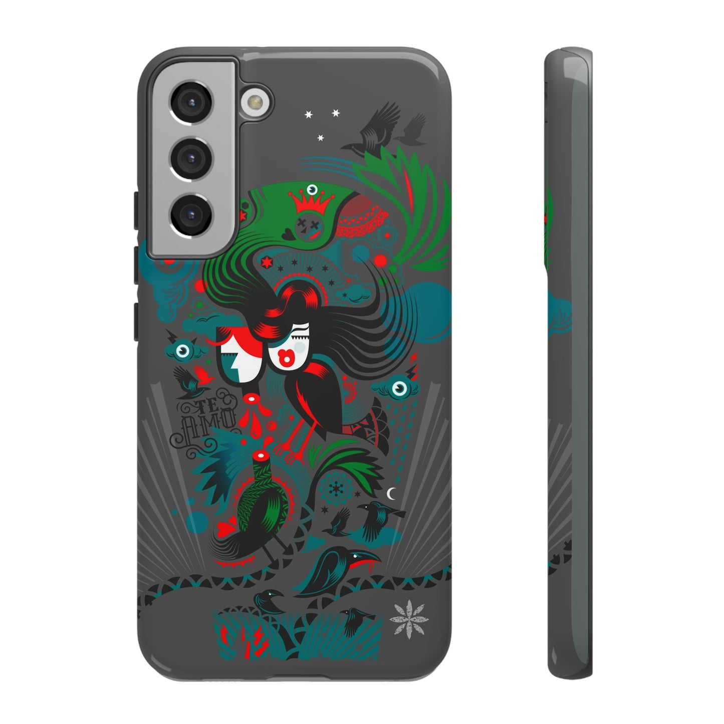 Te Amo BlackBirds - Rugged Phone Case