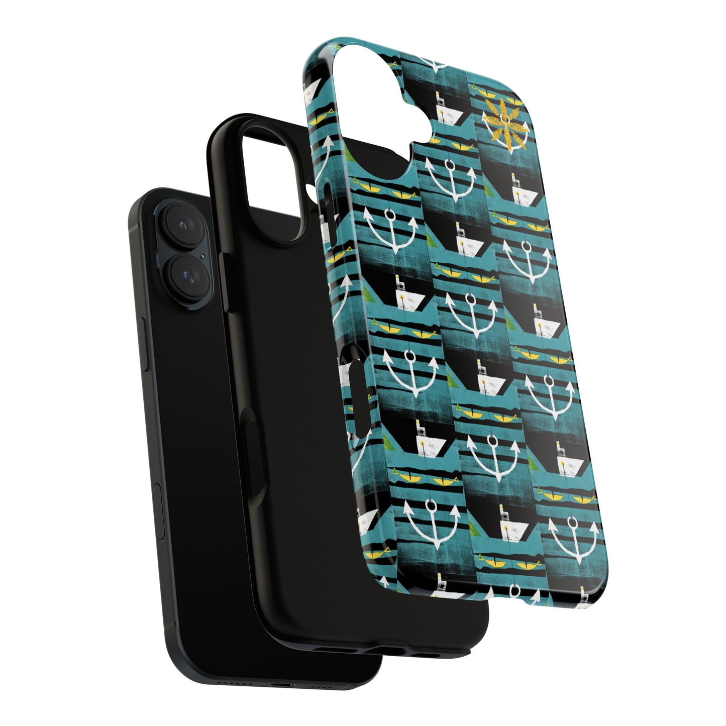 Nautical Tough Case - Waterproof Phone Cover with Marine Design