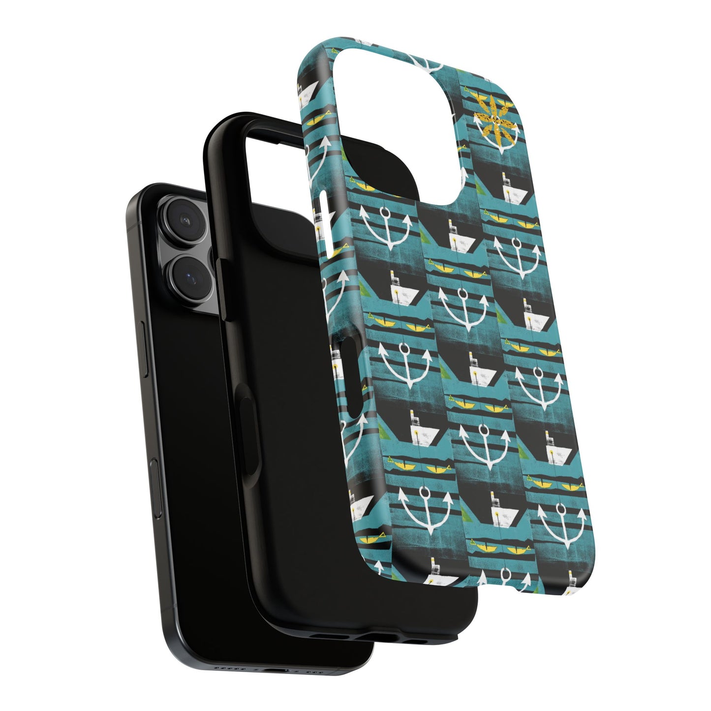 Nautical Tough Case - Waterproof Phone Cover with Marine Design