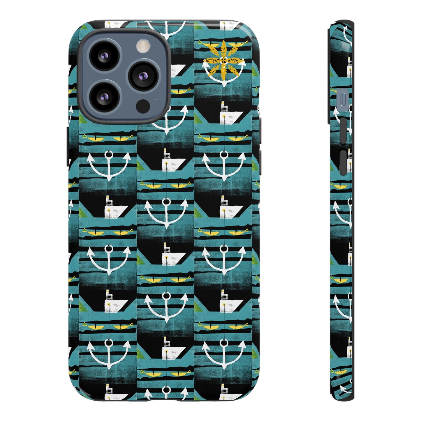 Nautical Tough Case - Waterproof Phone Cover with Marine Design