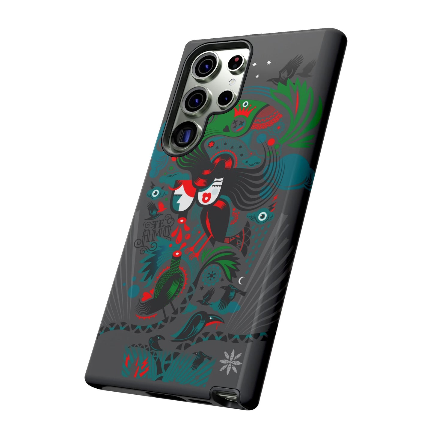 Te Amo BlackBirds - Rugged Phone Case