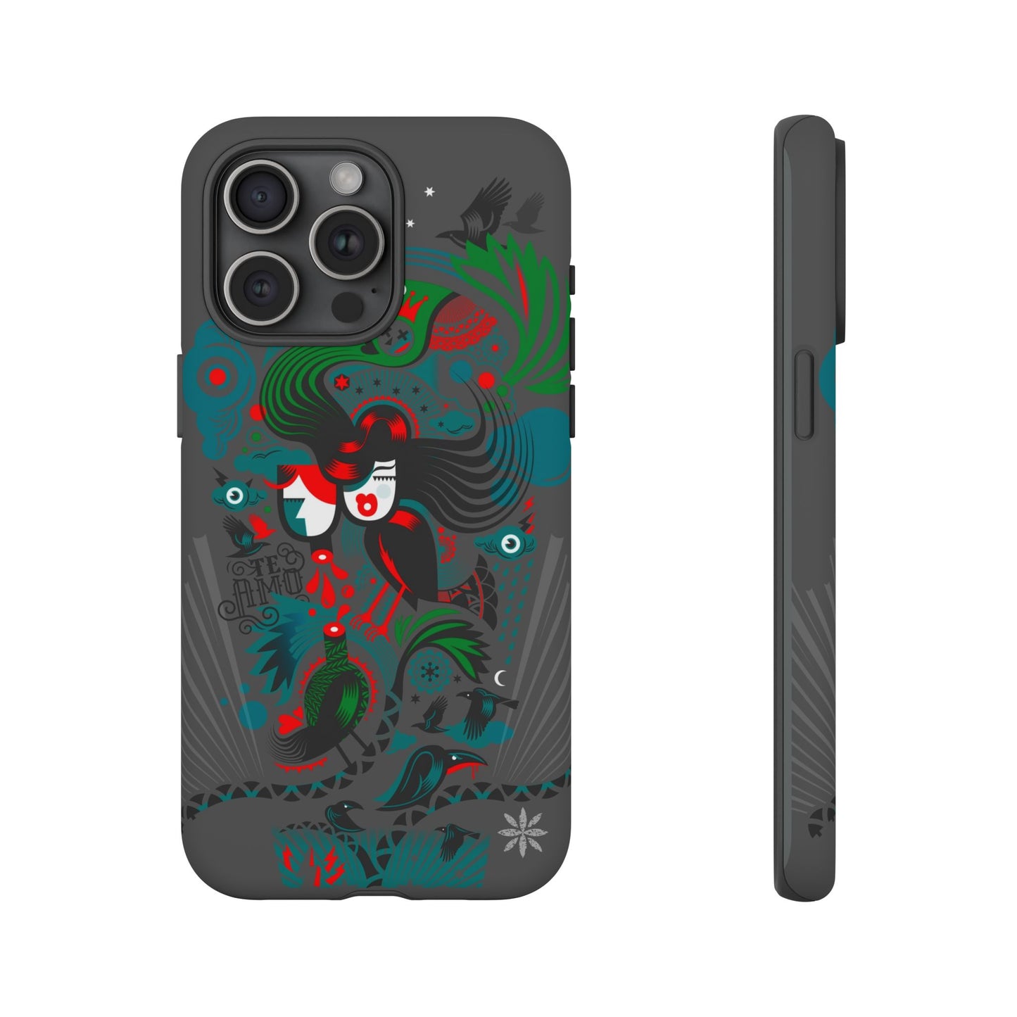 Te Amo BlackBirds - Rugged Phone Case