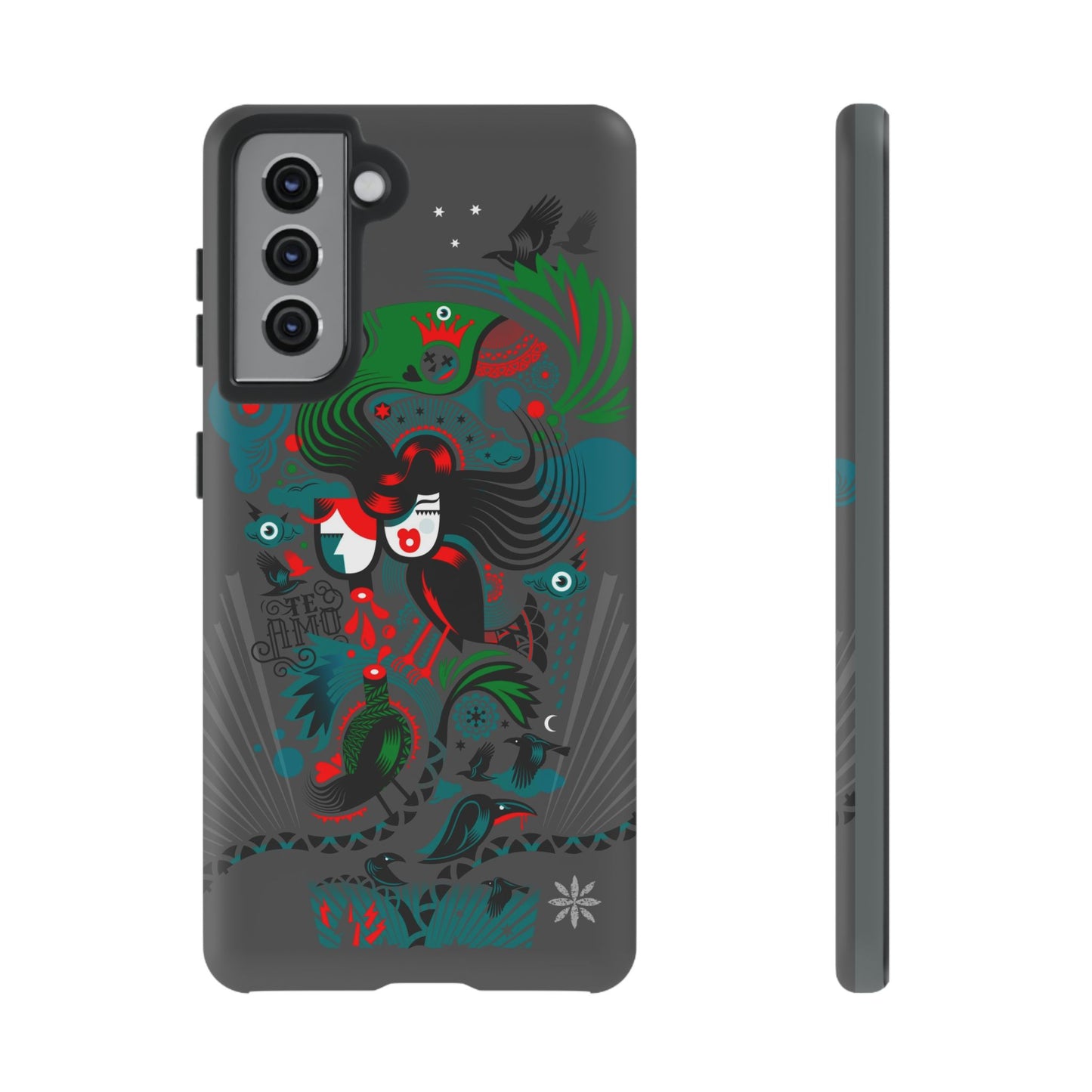 Te Amo BlackBirds - Rugged Phone Case