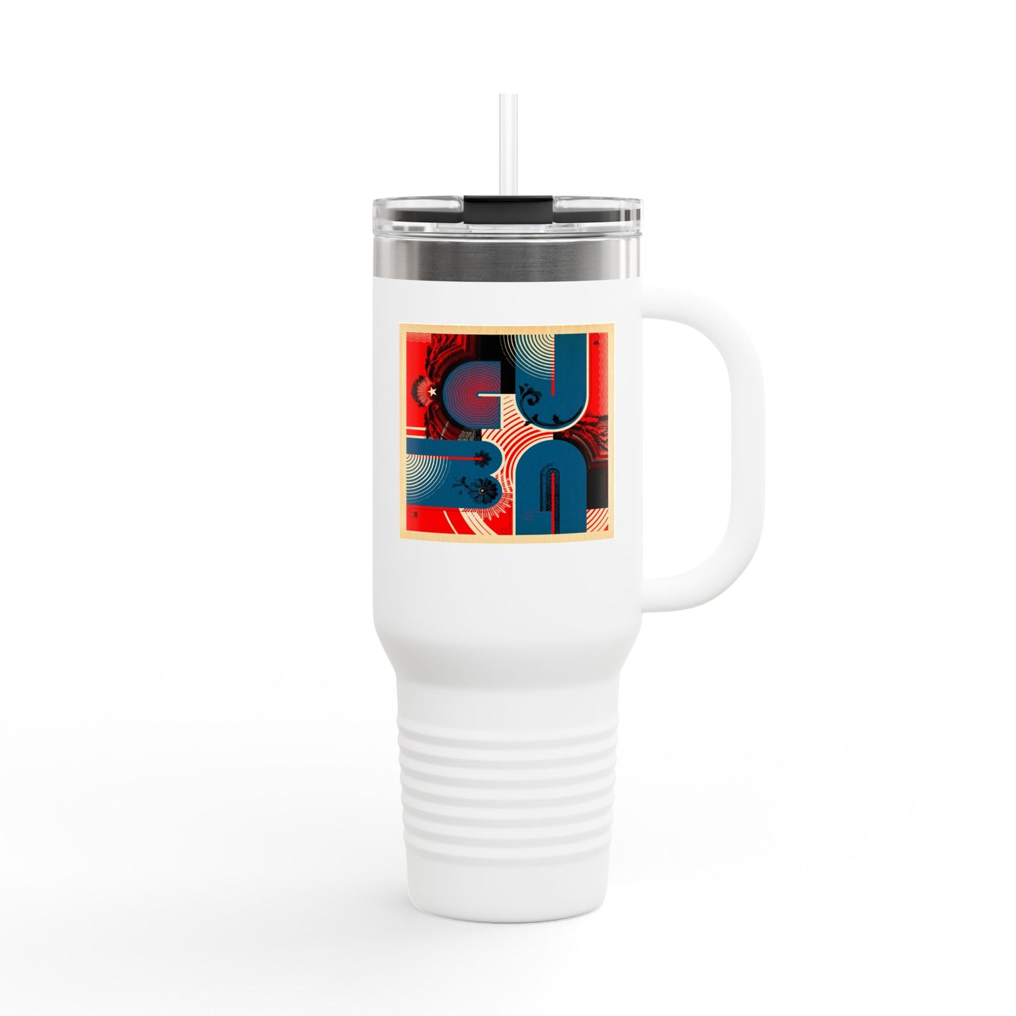 Eclectic CUBA Vibrant Insulated Travel Mug