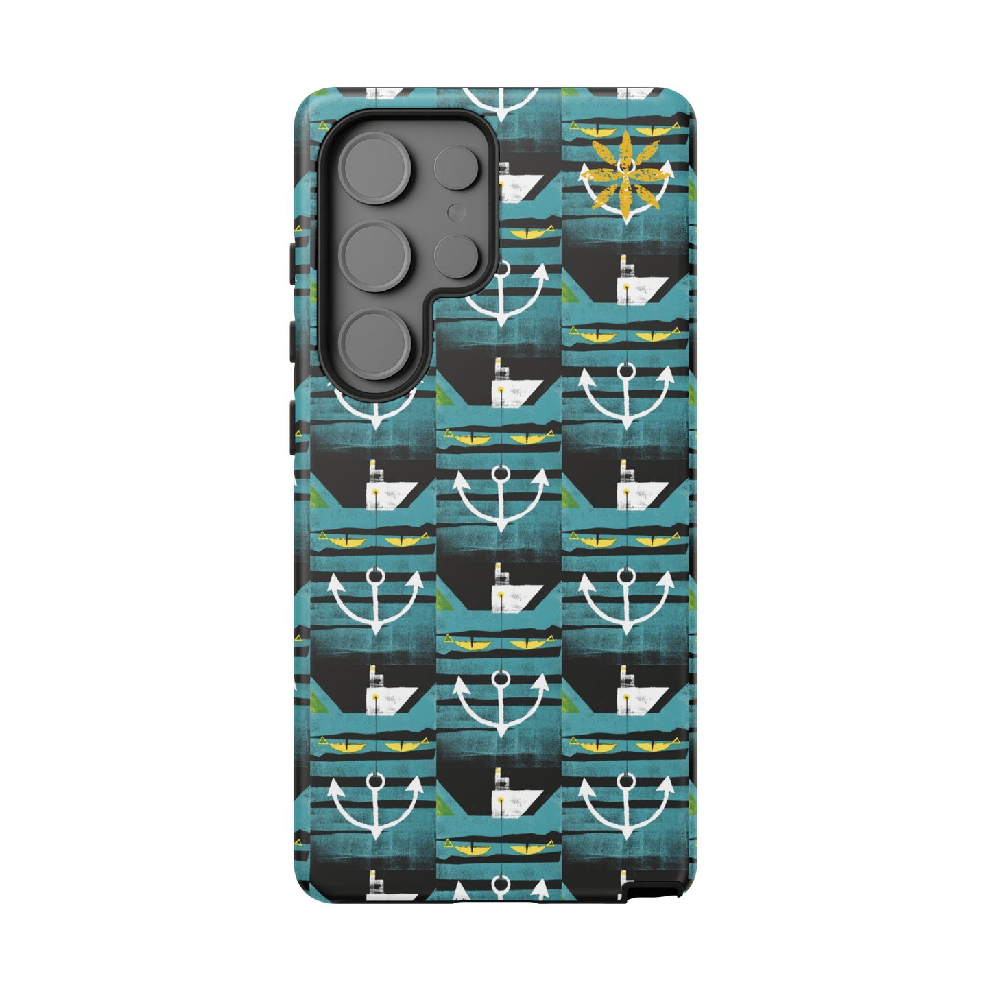 Nautical Tough Case - Waterproof Phone Cover with Marine Design