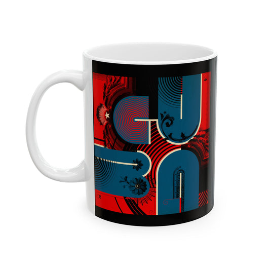 Eclectic CUBA Colorful Beverage Mug