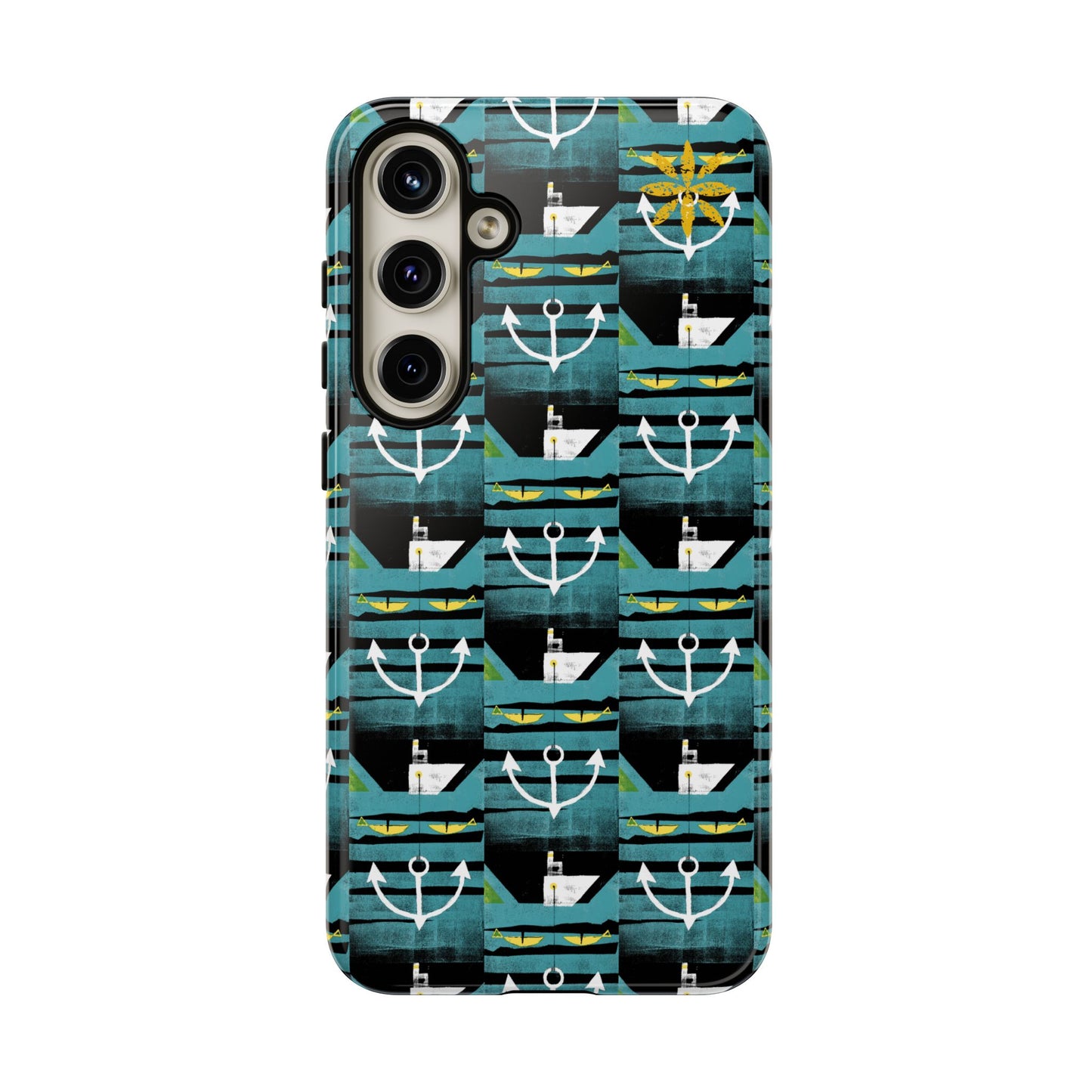 Nautical Tough Case - Waterproof Phone Cover with Marine Design