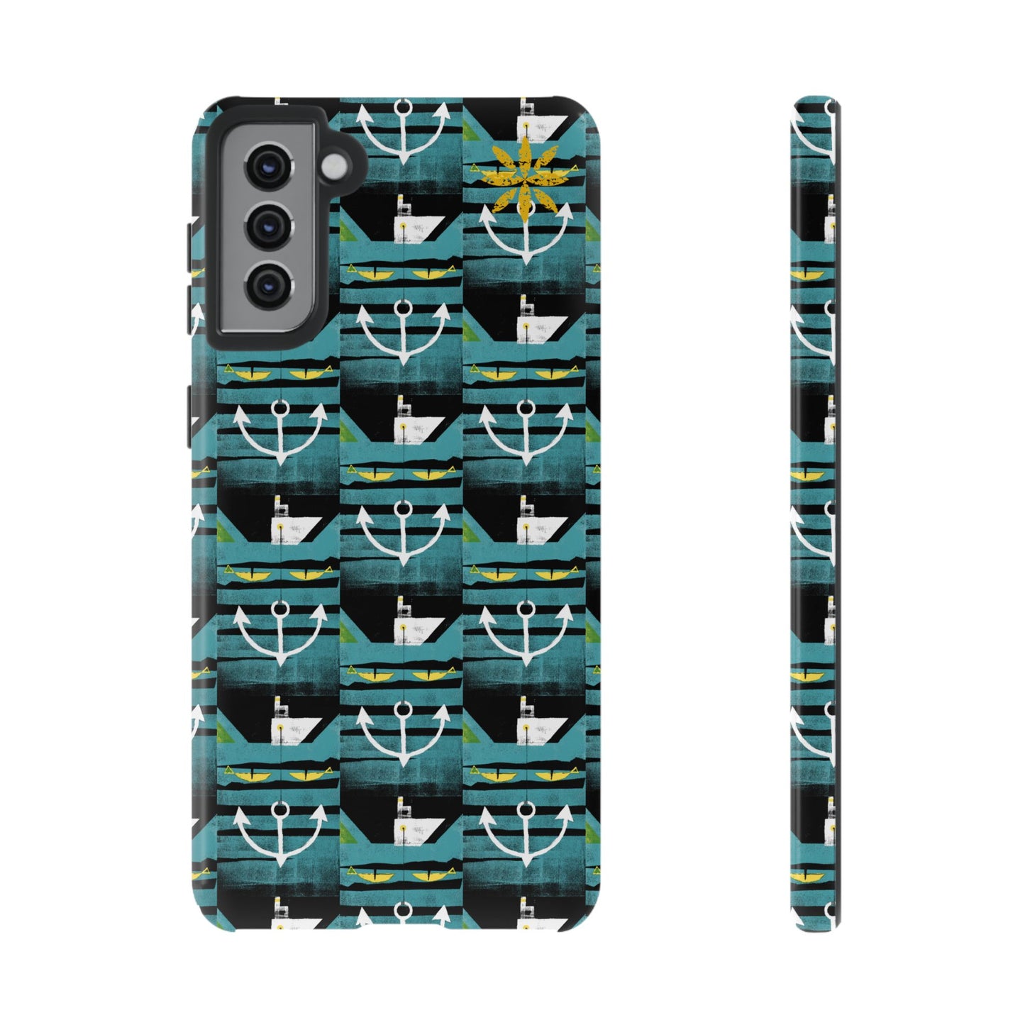 Nautical Tough Case - Waterproof Phone Cover with Marine Design